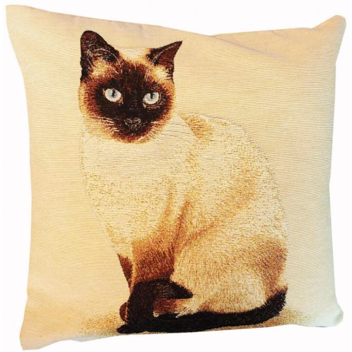 Sziámi Cica Díszpárna gépi gobelin 40 x 40 cm