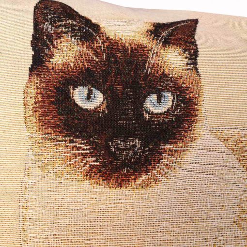 Sziámi Cica Díszpárna gépi gobelin 40 x 40 cm