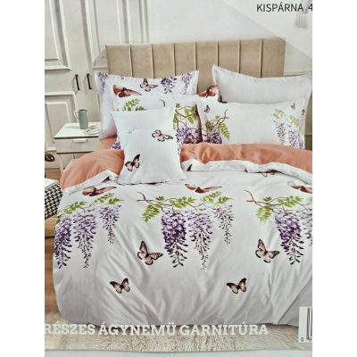  Tullia 140x200 cm ágyneműhuzat Lila Akác 7 részes lila fehér