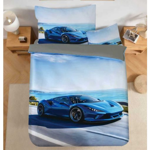 Turismo Sport Autós Ágyneműhuzat garnitúra 3 részes pamut