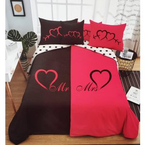   Vilora Szerelmes Mr Mrs Ágyneműhuzat Garnitúra 6 részes pamut