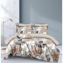 Vincus  virágos ágyneműhuzat garnitúra bézs 7 részes