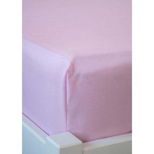 Zsuzsi Rózsaszín Gumis Lepedő Pamut 140 x 200 cm